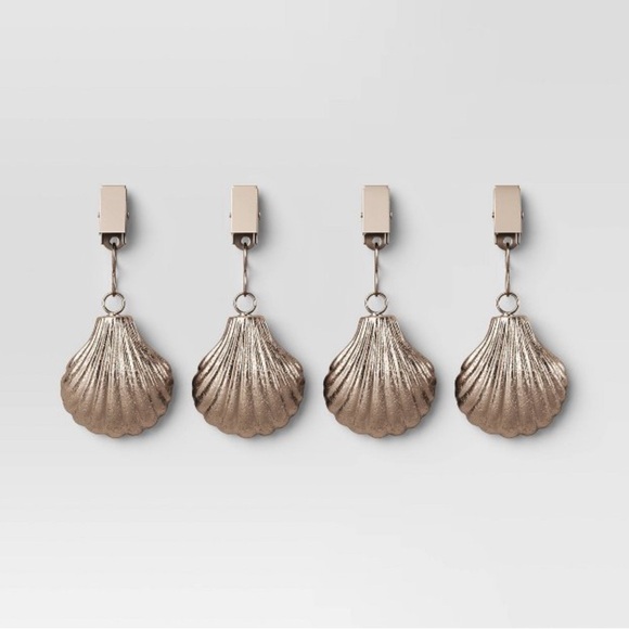 NWT Coastal Metal Shell Tablecloth Weights by Threshold (2 sets) - Picture 3 of 10